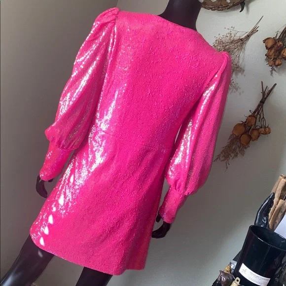 Gianni Bini Pink Sequin Fun Birthday Party Dress NWoTs - Picture 8 of 15